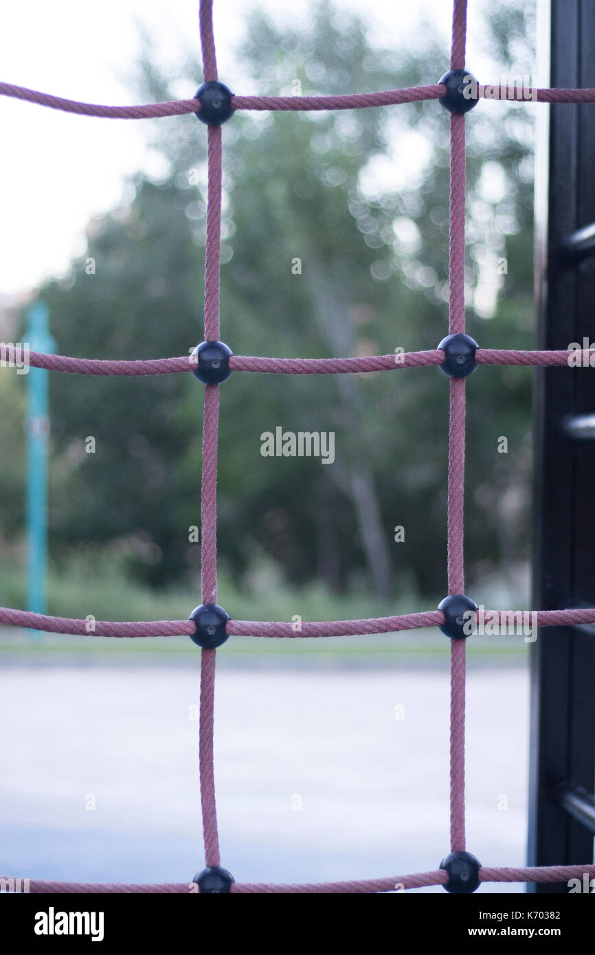 Park climbing ropes frame for chikdren and adults to climb and train