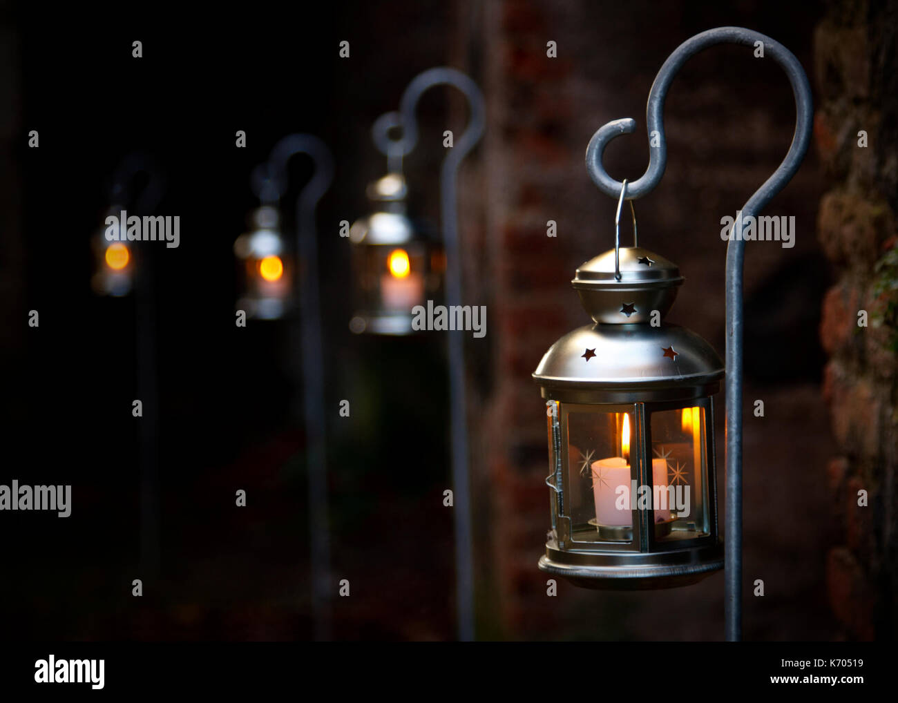 Long row hanging lanterns hi-res stock photography and images - Alamy