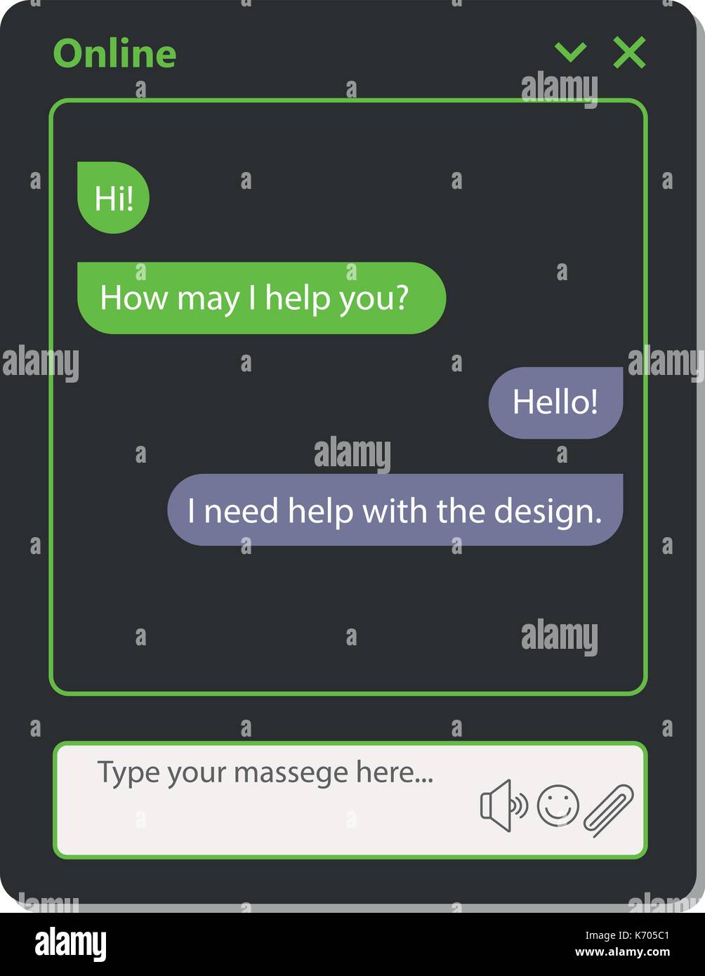 A Simple Chat Window For The Web This Is A Chat Window That You Can Use For Websites And Electronic Applications This Illustration Has A Vector Form Stock Vector Image Art A Simple Chat Window For The Web This Is A Chat Window That You Can Use For Websites And Electronic Applications This Illustration Has A Vector Form Stock Vector Image Art