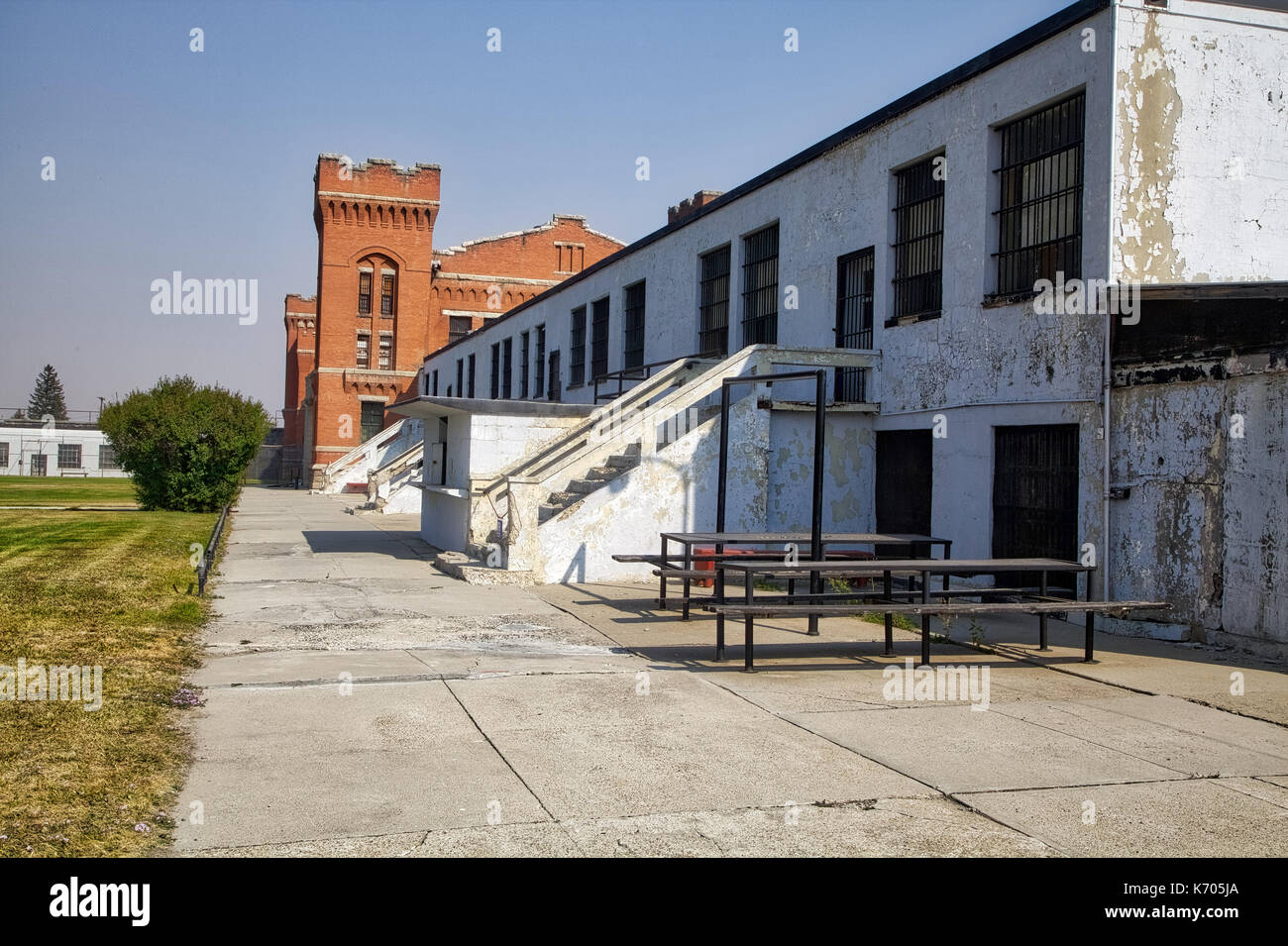 Old Prison Deer Lodge, Montana Stock Photo Alamy