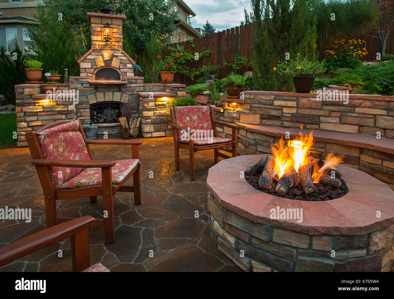 Outdoor Entertaining Space Stock Photo Alamy