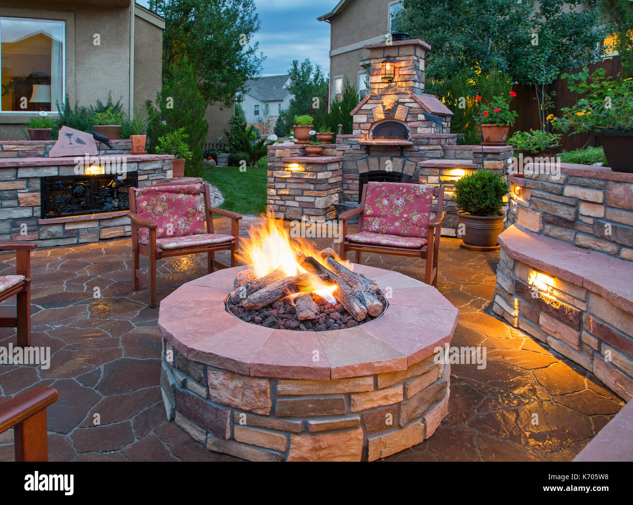 Outdoor Entertaining Space Stock Photo Alamy