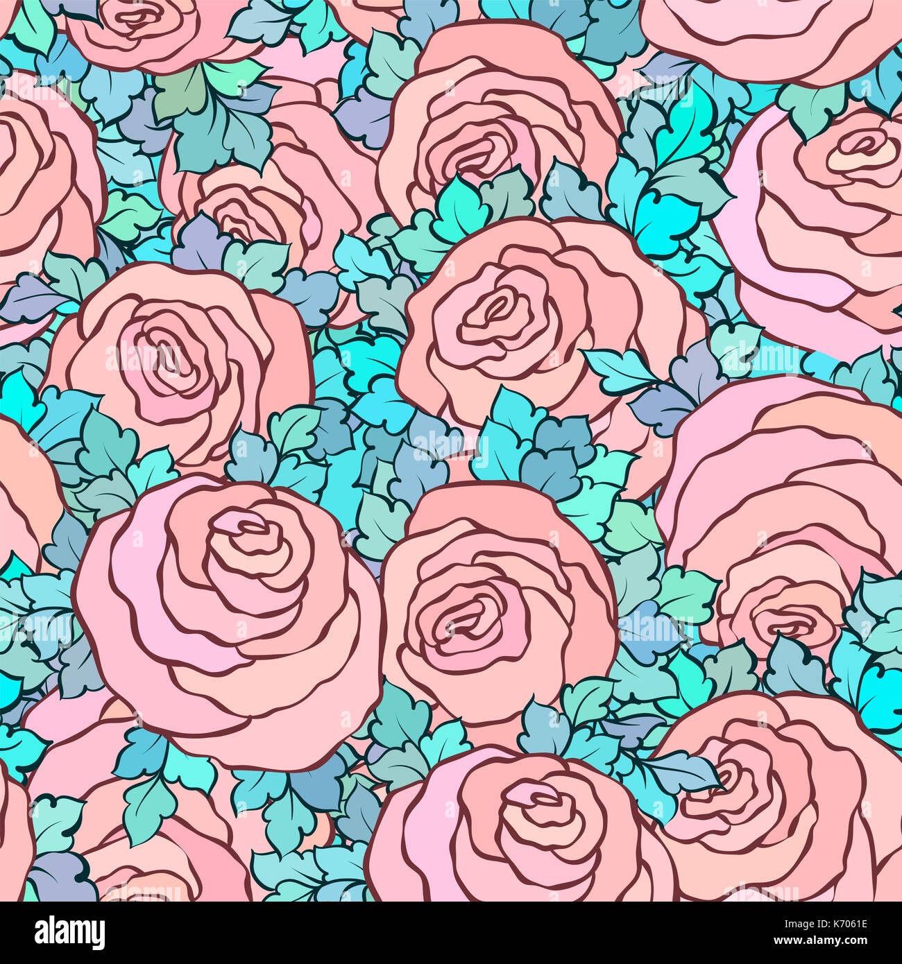 Floral Decorative Bright Pink Background With Cute Roses Seamless Pattern In Pastel Pink Colors Stock Photo Alamy Floral Decorative Bright Pink Background With Cute Roses Seamless Pattern In Pastel Pink Colors Stock Photo Alamy