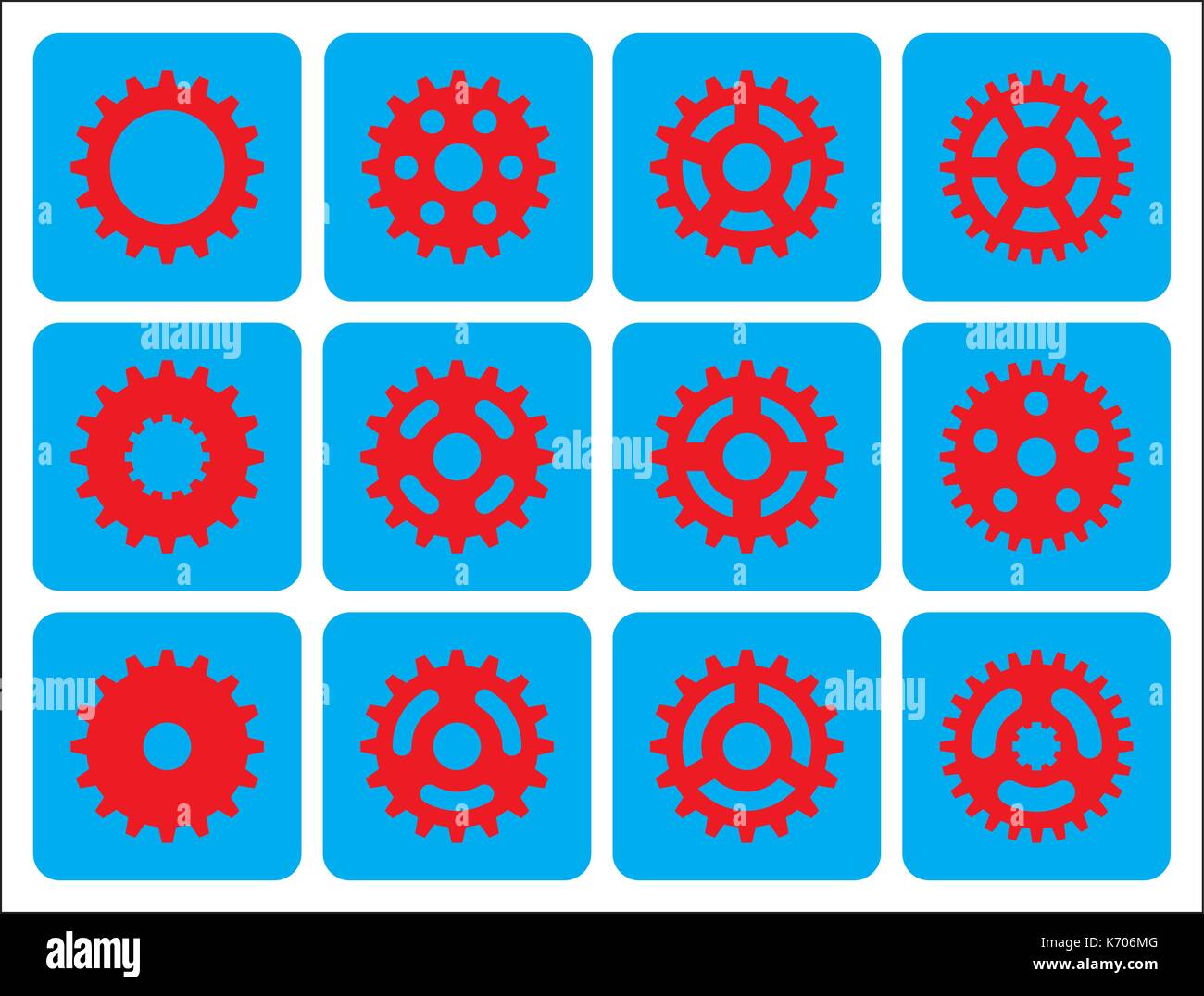 Sprocket wheel icons Stock Vector Image & Art Alamy