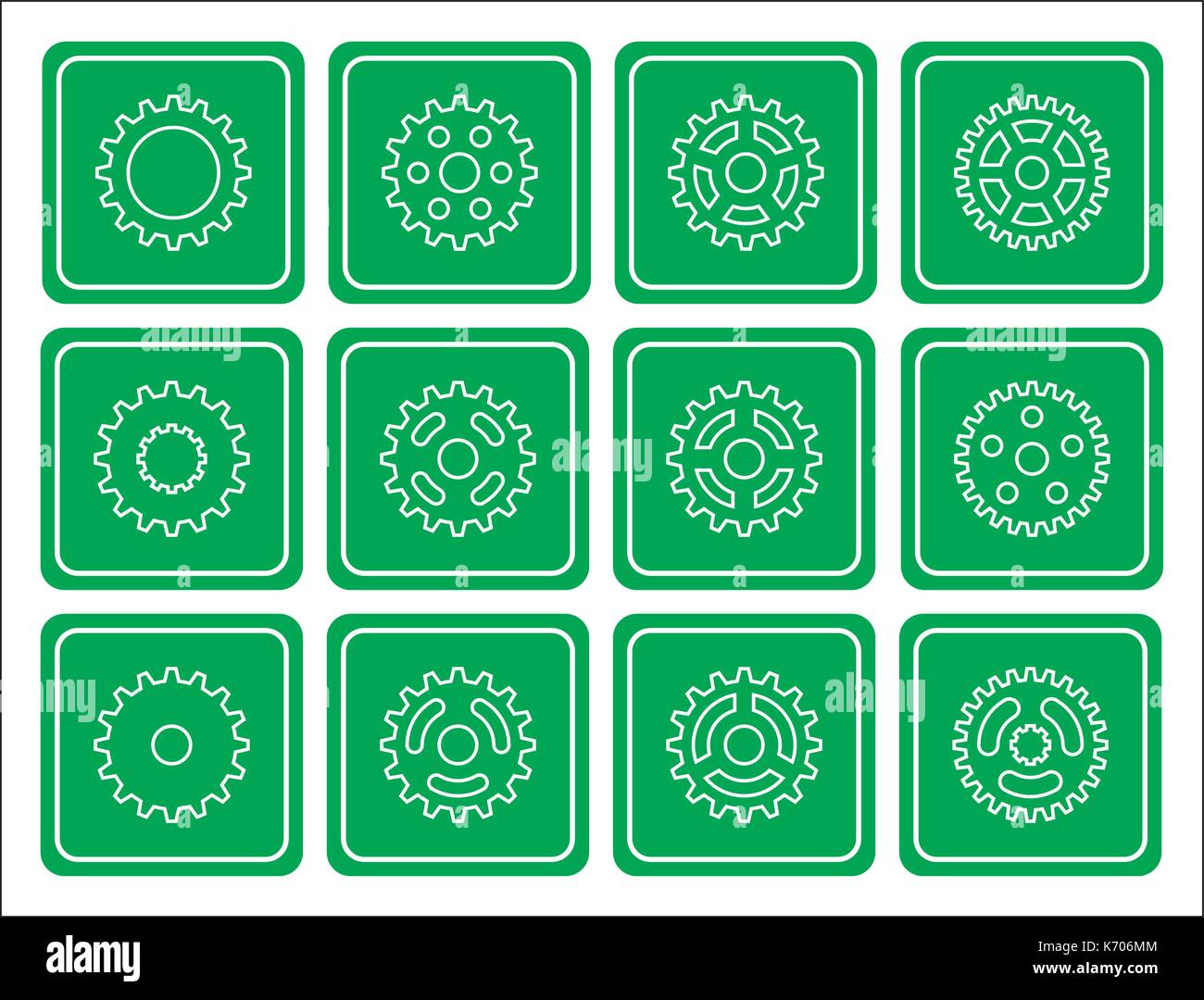 Sprocket wheel icons Stock Vector Image & Art Alamy