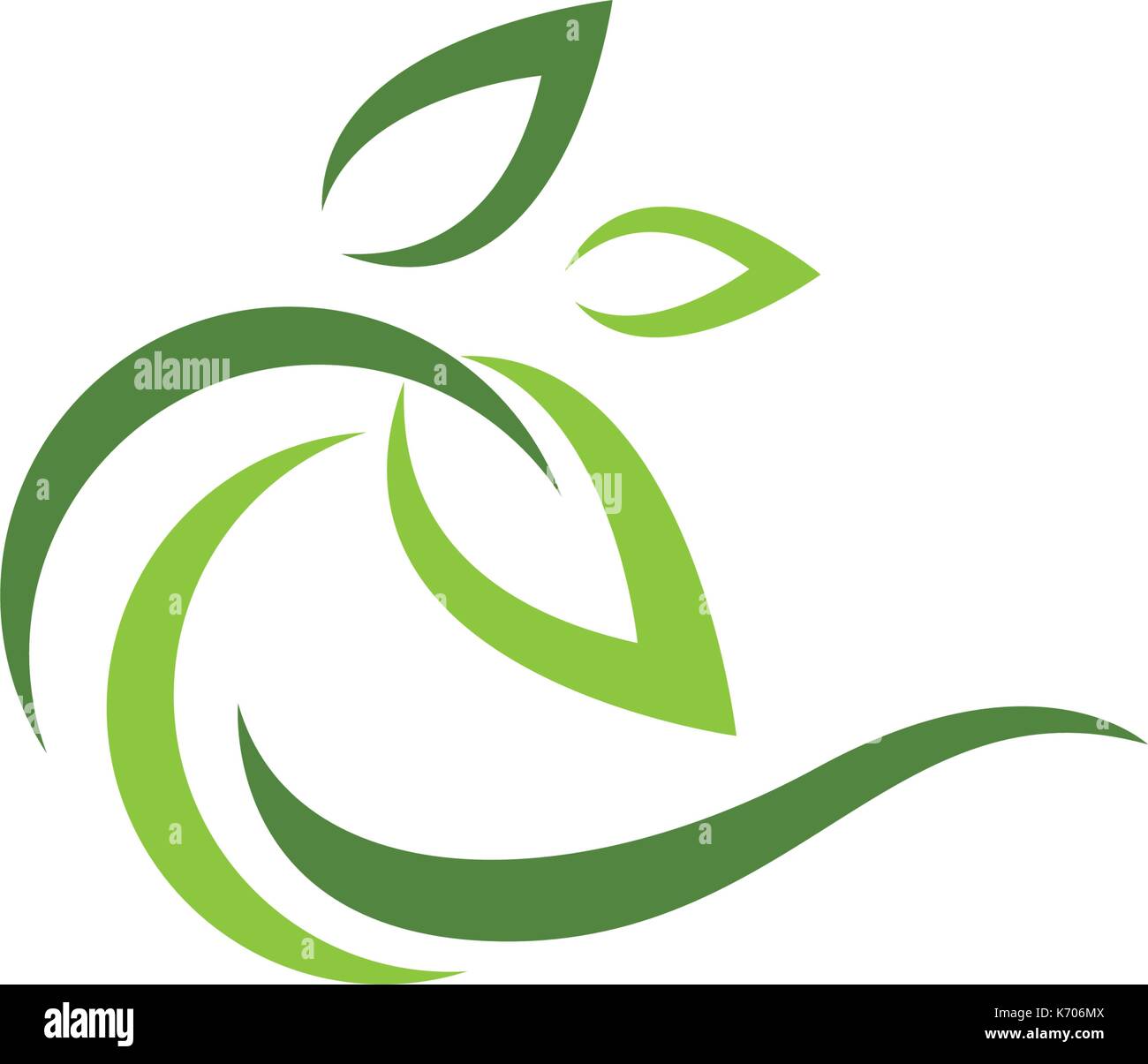 Tree leaf vector logo design, eco-friendly concept. Stock Vector
