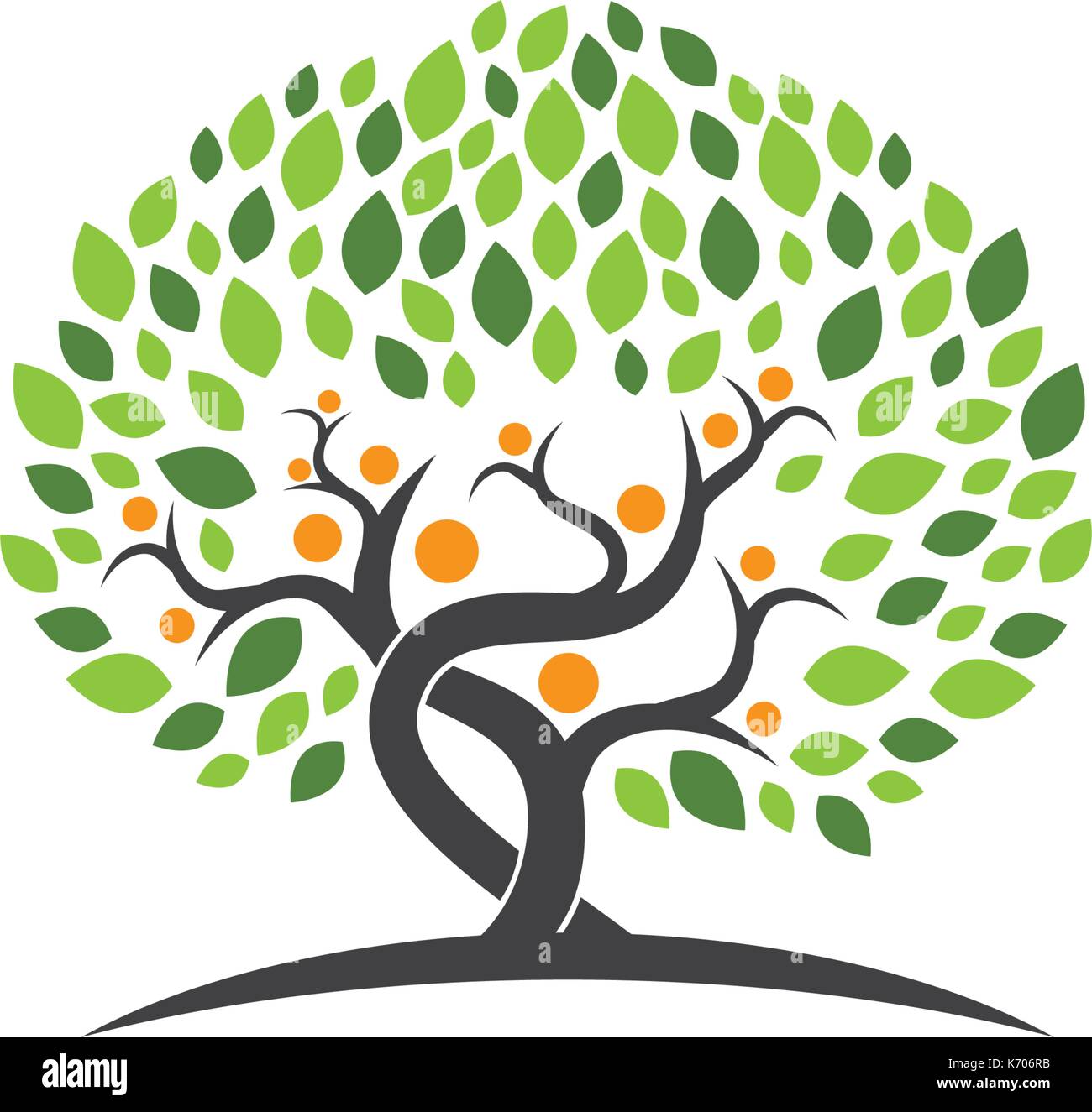 Tree icon logo template vector illustration Stock Vector Image & Art ...