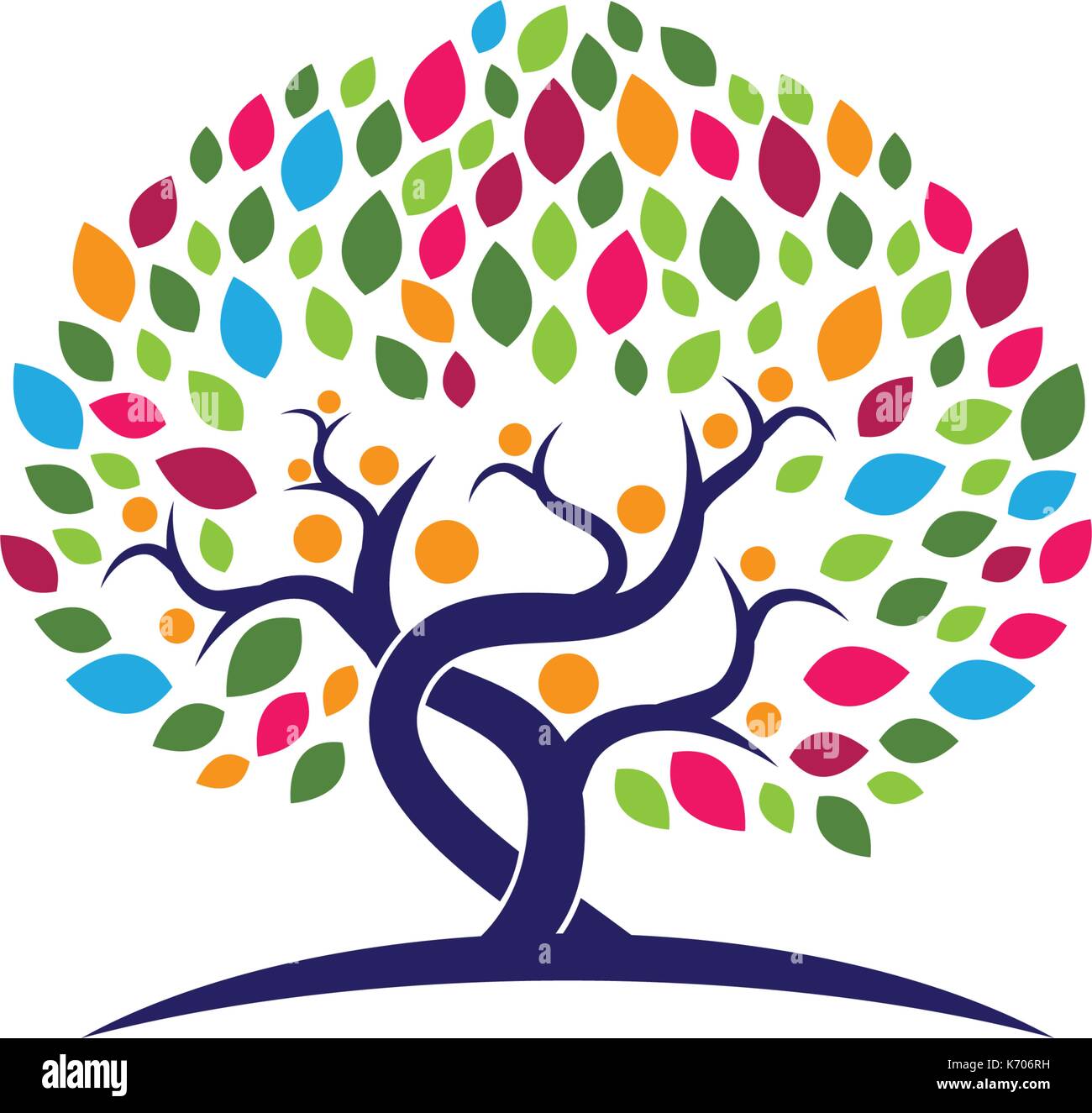 Tree icon logo template vector illustration Stock Vector Image & Art ...