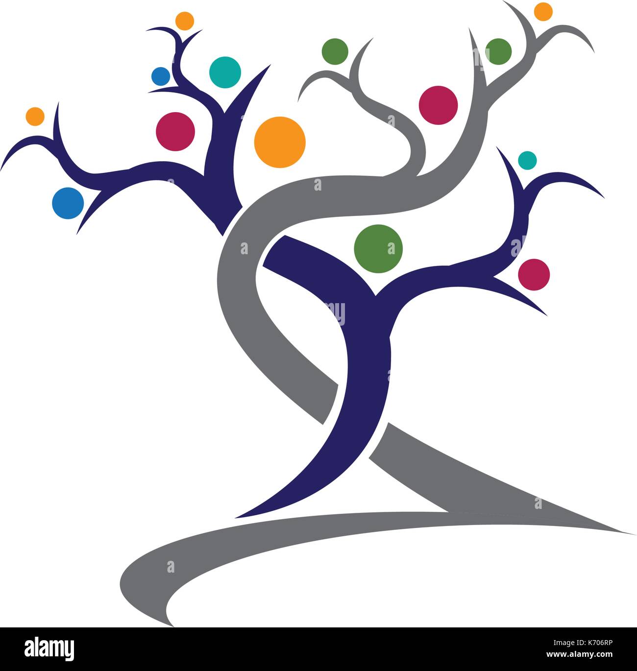 Tree icon logo template vector illustration Stock Vector Image & Art ...