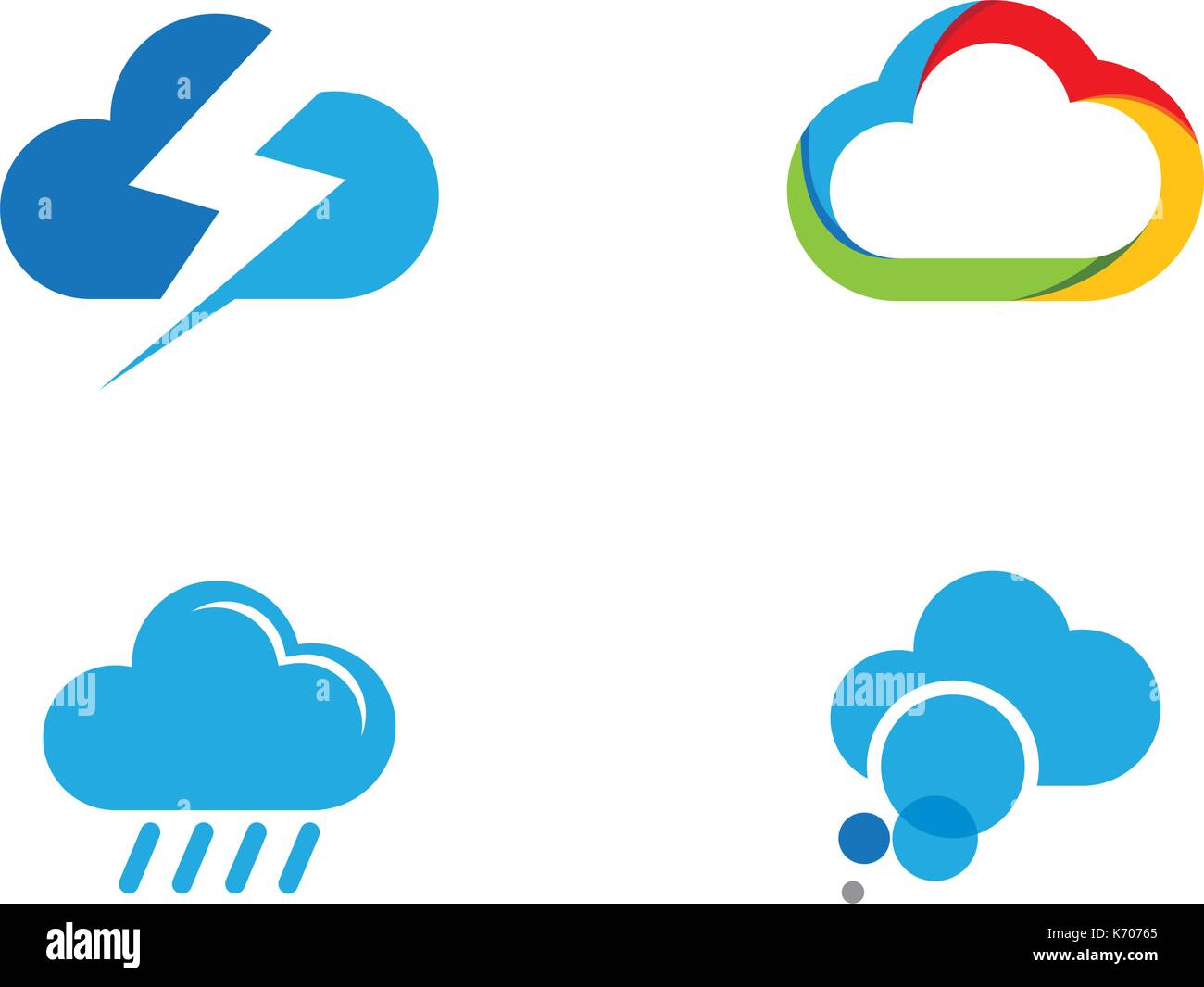 cloud technology vector logo template design vector Stock Vector Image ...