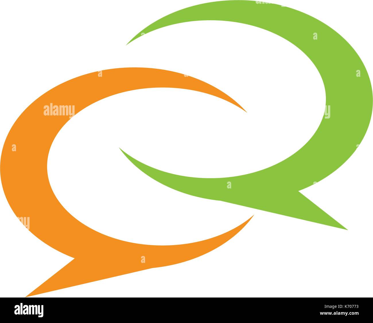 Speech bubble icon Logo template vector illustration Stock Vector Image ...