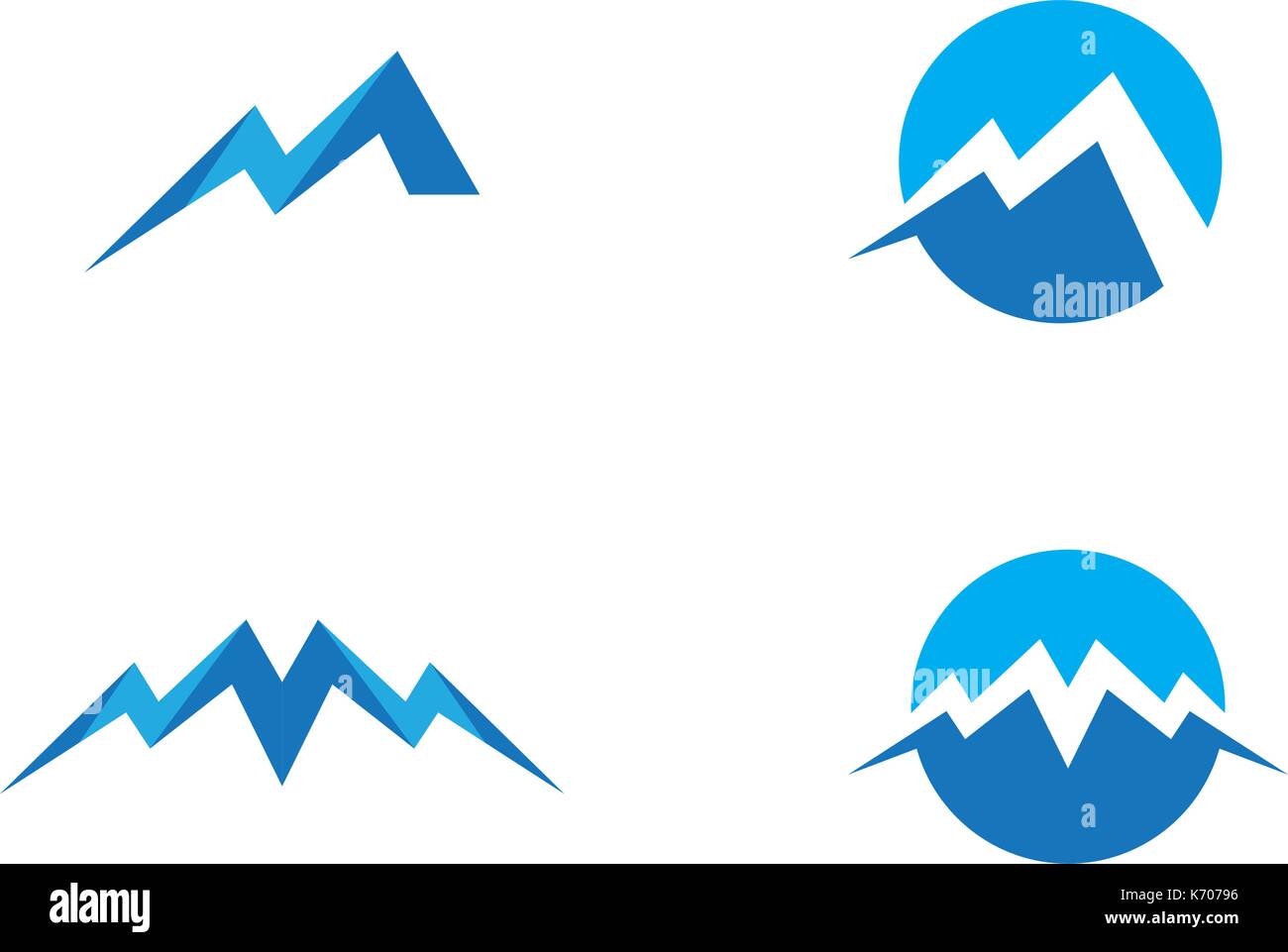 Mountain vector icon illustration design template Stock Vector Image ...