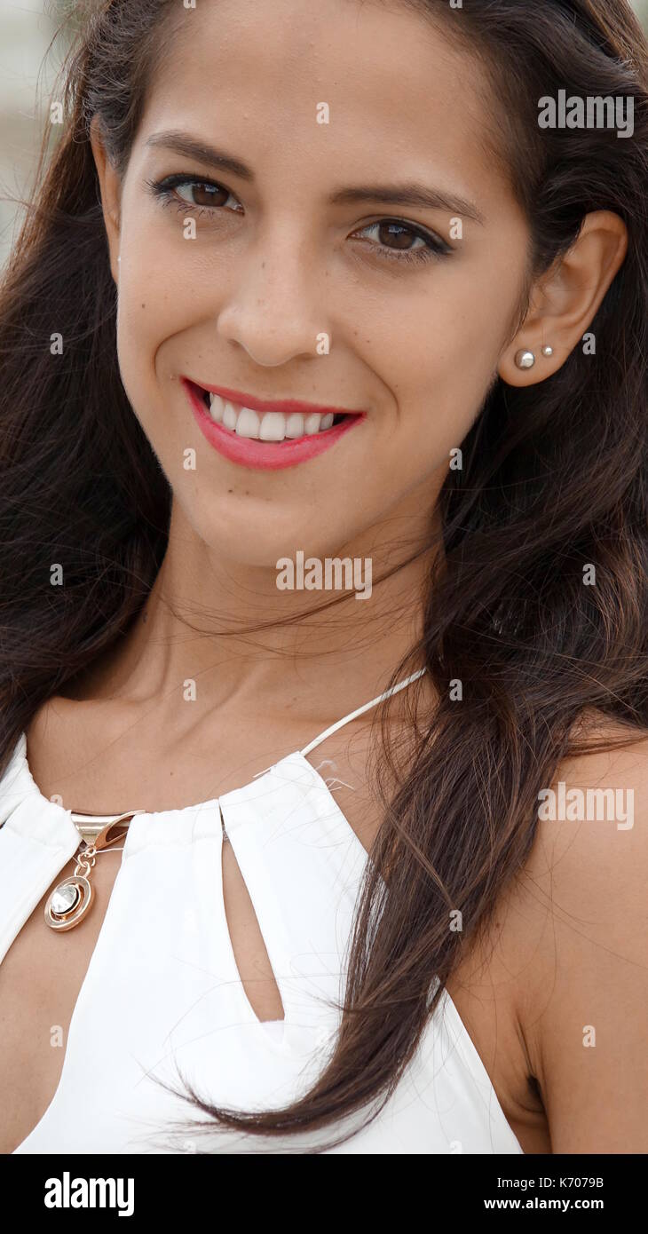 Minority Female Smiling Stock Photo