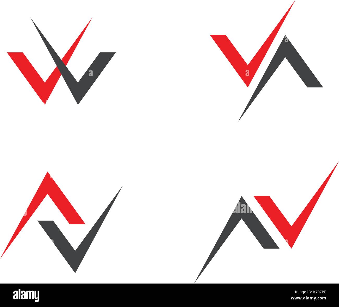 V Letter Logo Template vector icon illustration Stock Vector Image ...