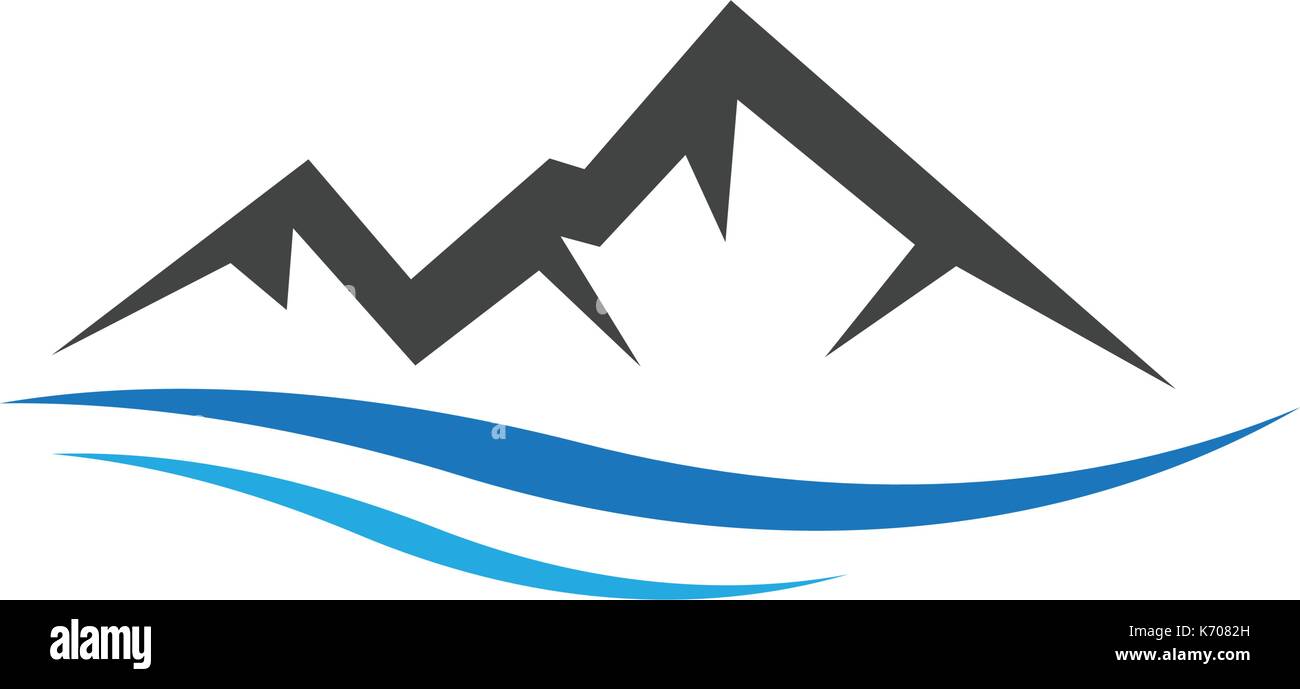 Mountain vector icon illustration design template Stock Vector Image ...