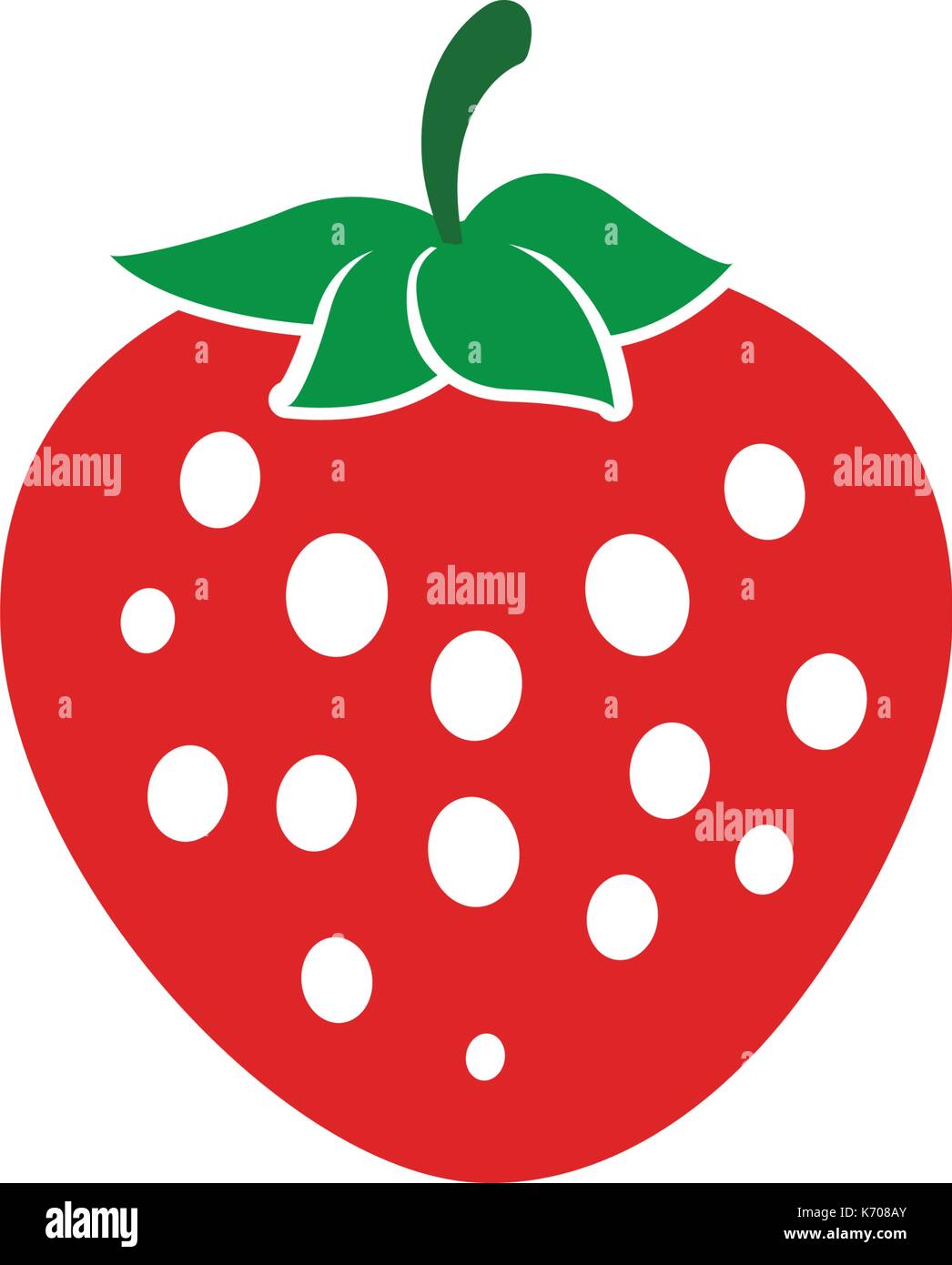 strawberry vector illustration design icon logo template Stock Vector ...
