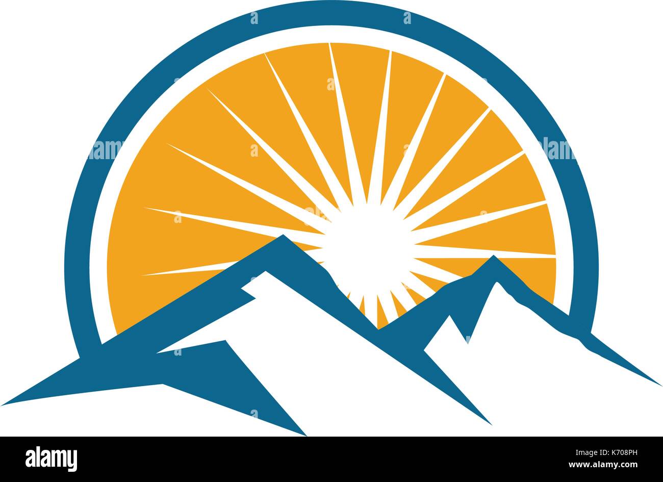 Mountains Logo Template Stock Vector Image & Art - Alamy