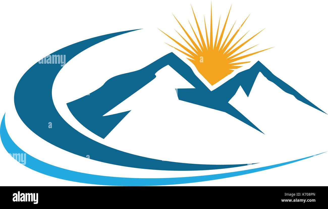 Mountains Logo Template Stock Vector Image & Art - Alamy