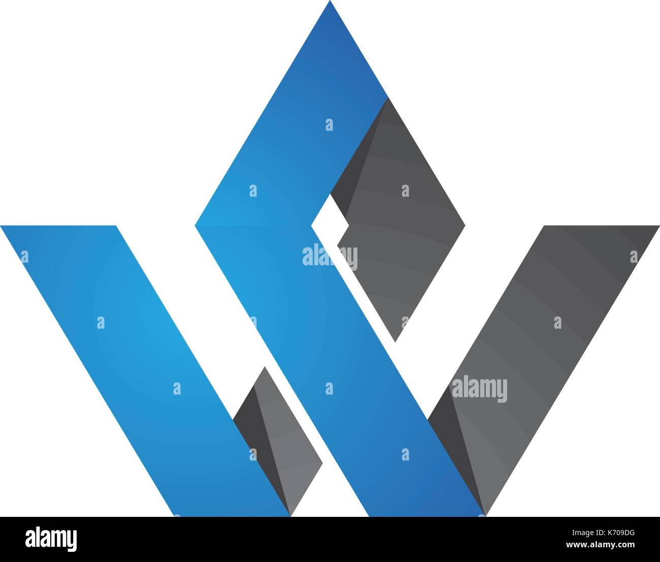 W letter business corporate logo Royalty Free Vector Image