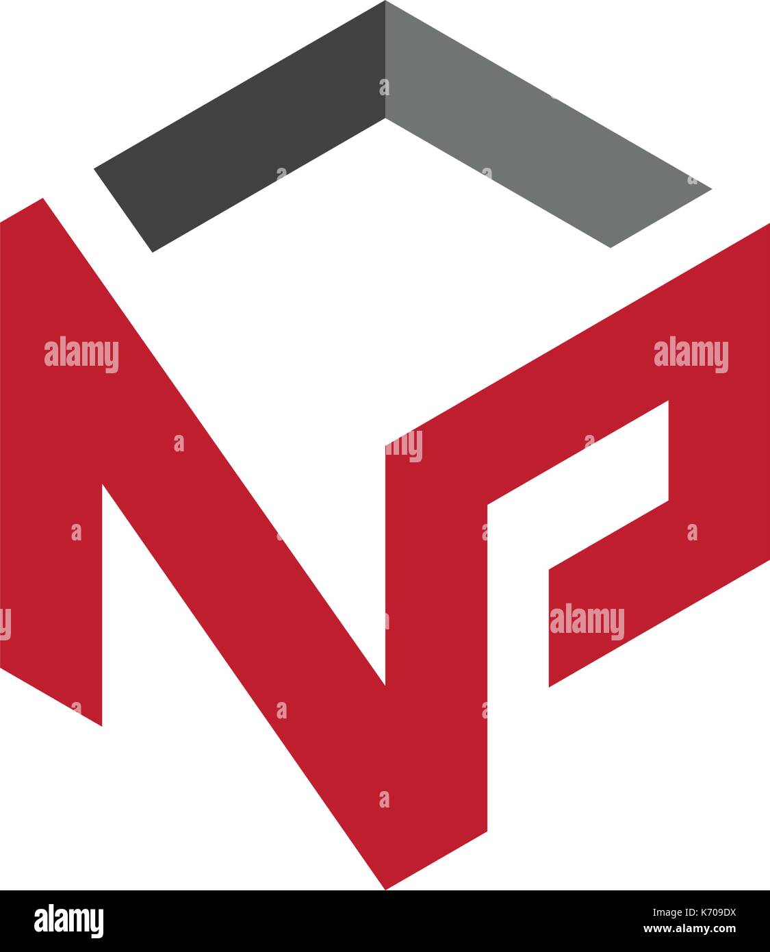 N Letter Property Logo Template Stock Vector