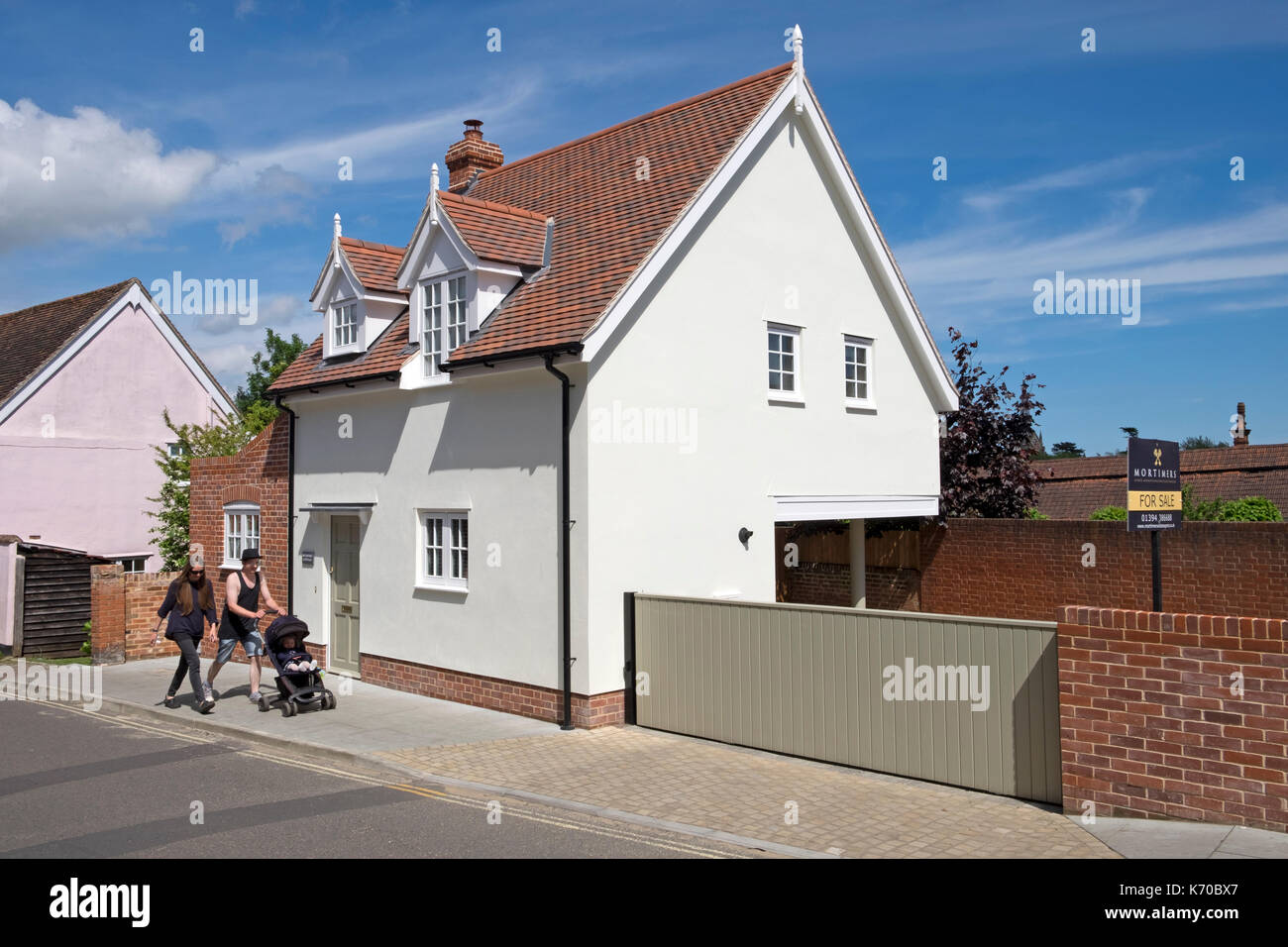New build house for sale Woodbridge Suffolk UK Stock Photo Alamy