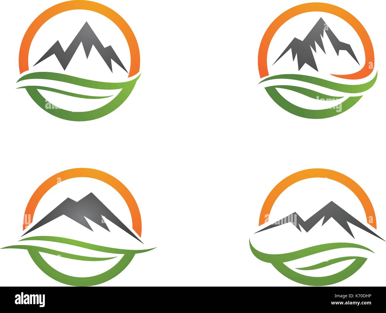 Mountain vector icon illustration design template Stock Vector Image ...