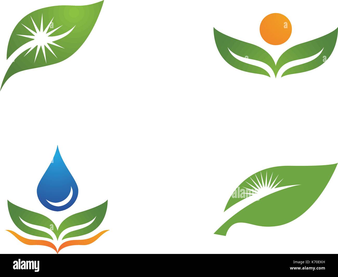 Logos of green tree leaf ecology nature element vector icon Stock ...