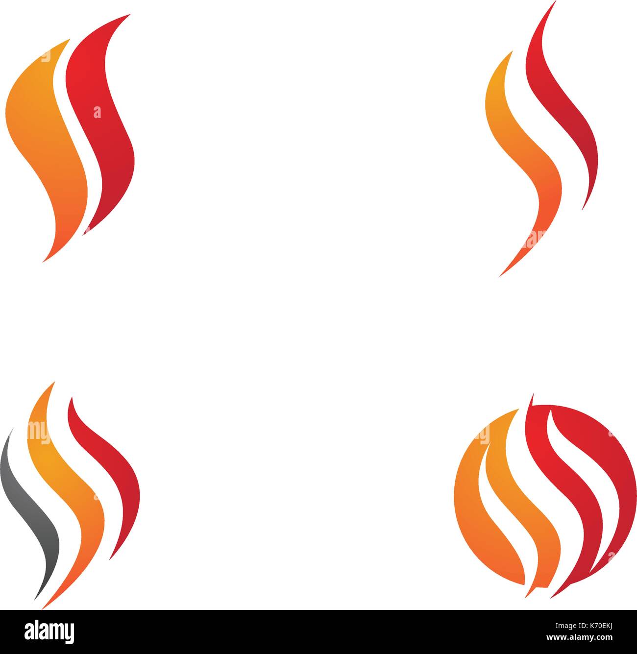 Fire flame Logo Template vector icon Oil Stock Vector Image & Art - Alamy