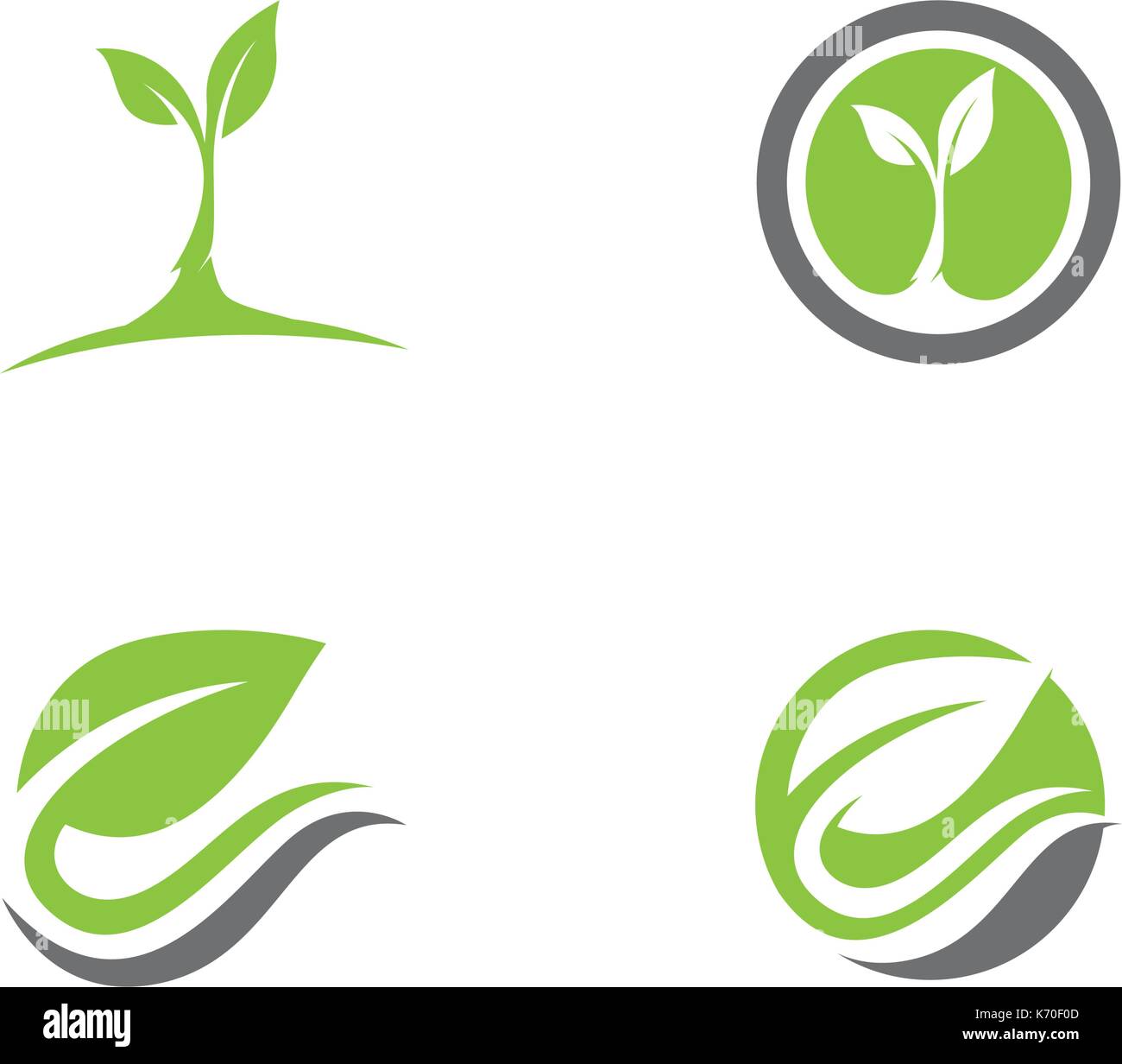 Logos of green tree leaf ecology nature element vector icon Stock ...