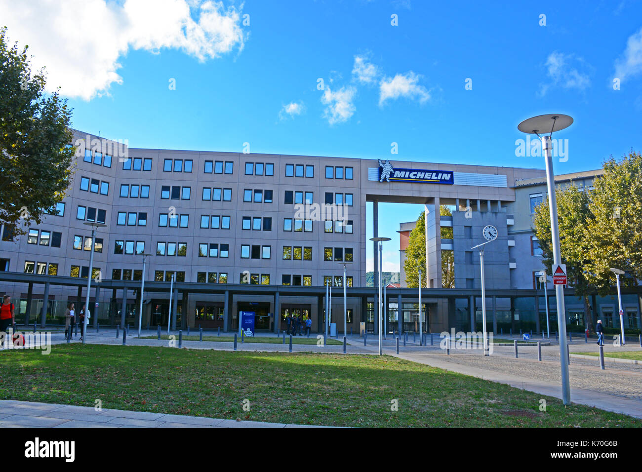 Michelin headquarters building, Clermont-Ferrand, Auvergne, Massif-Central, France Stock Photo
