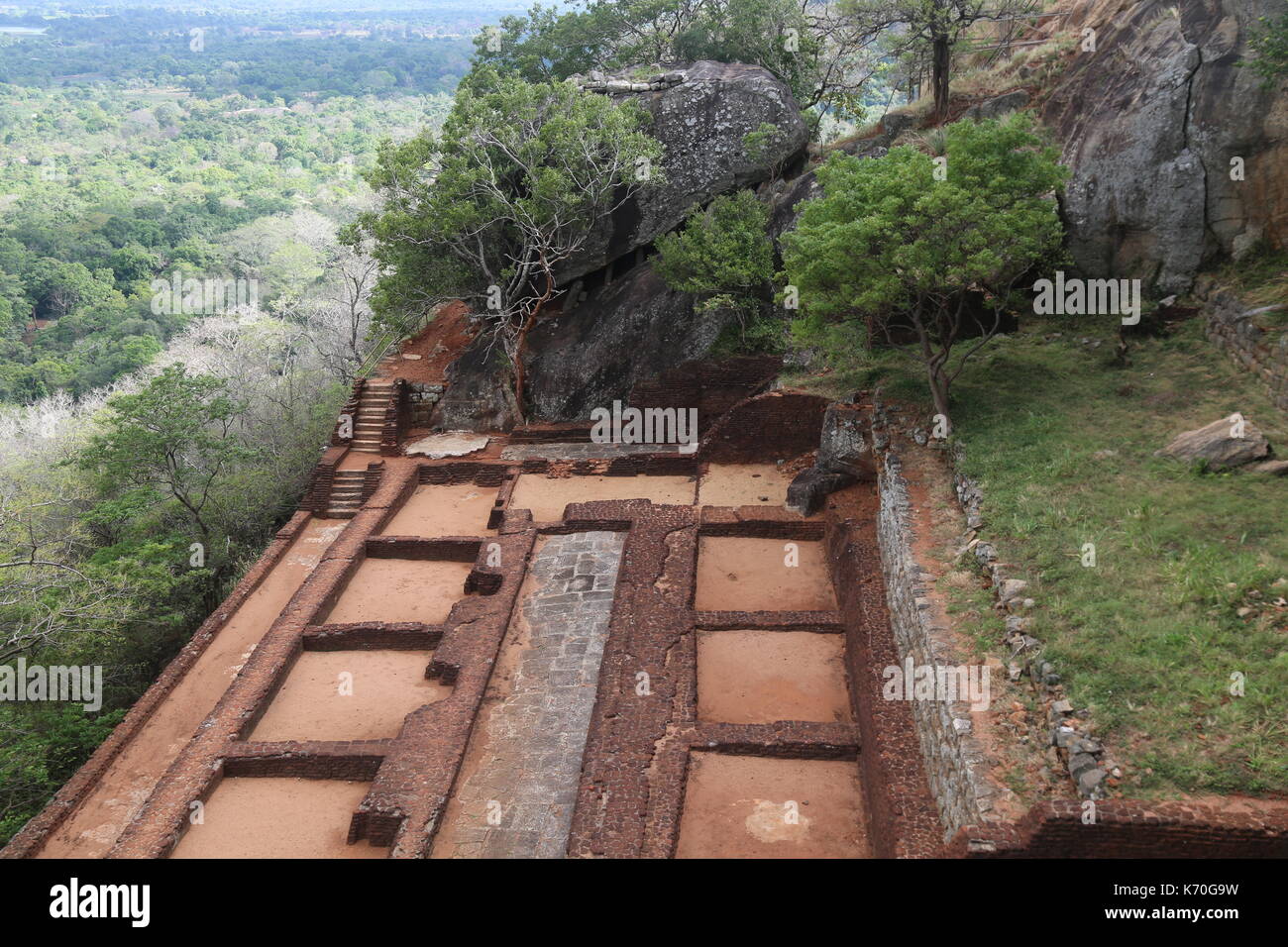Sigiriya, Lion Rock, Sri Lanka, Asia Stock Photo