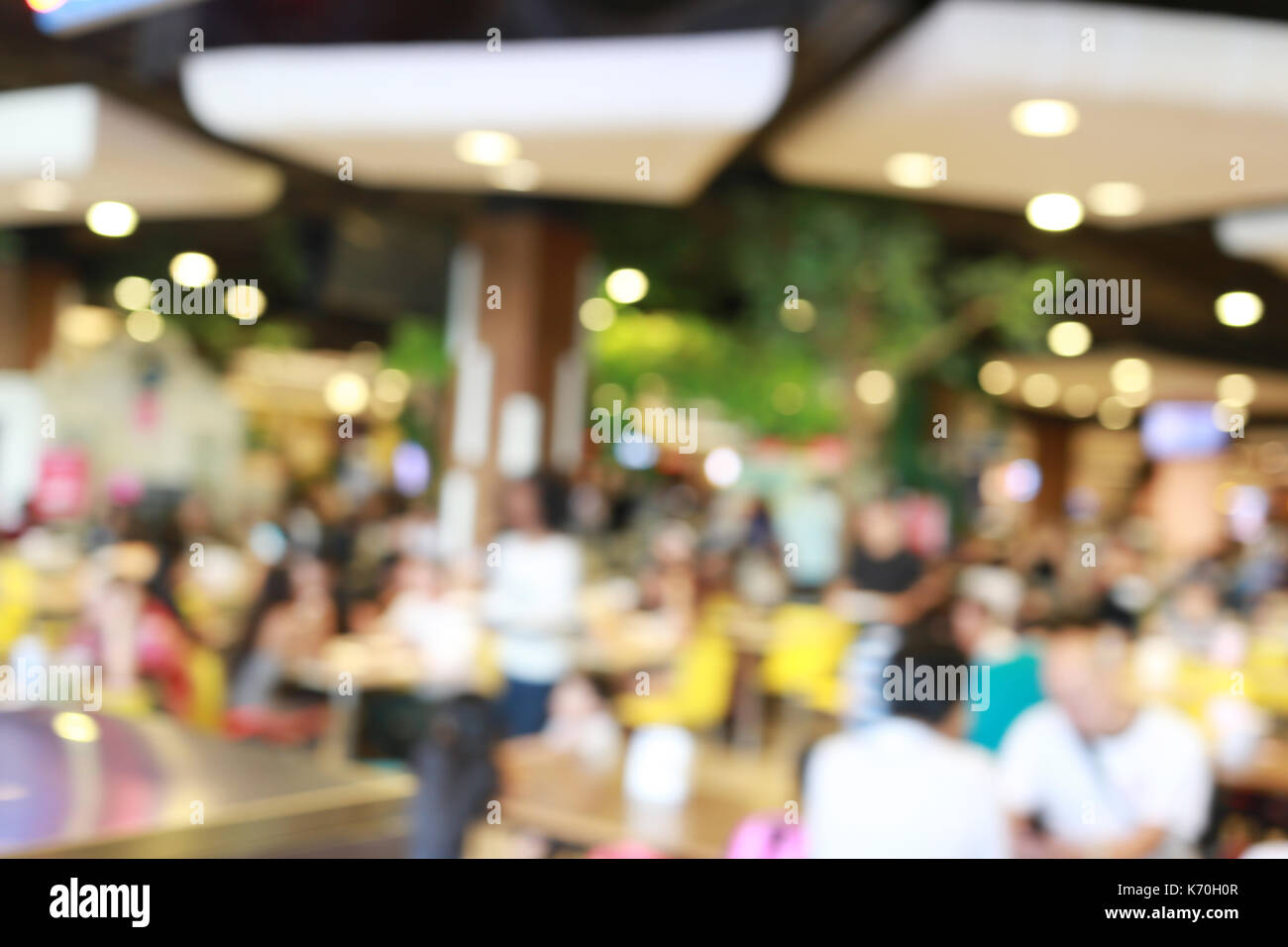 Abstract blur background of Restaurants cafe for design backdrop to Presentation or business promotion. Stock Photo