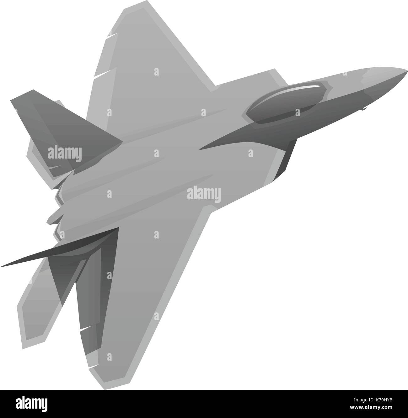 Military Fighter Jet Aircraft Stock Vector