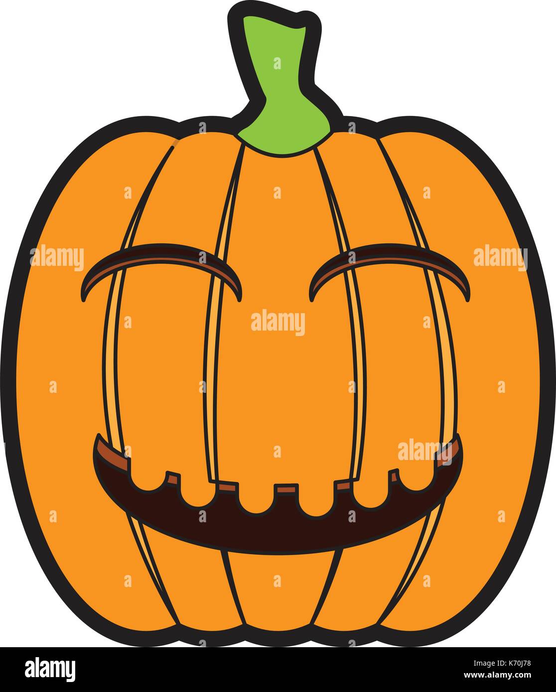 Isolated happy jack-o-lantern Stock Vector Image & Art - Alamy