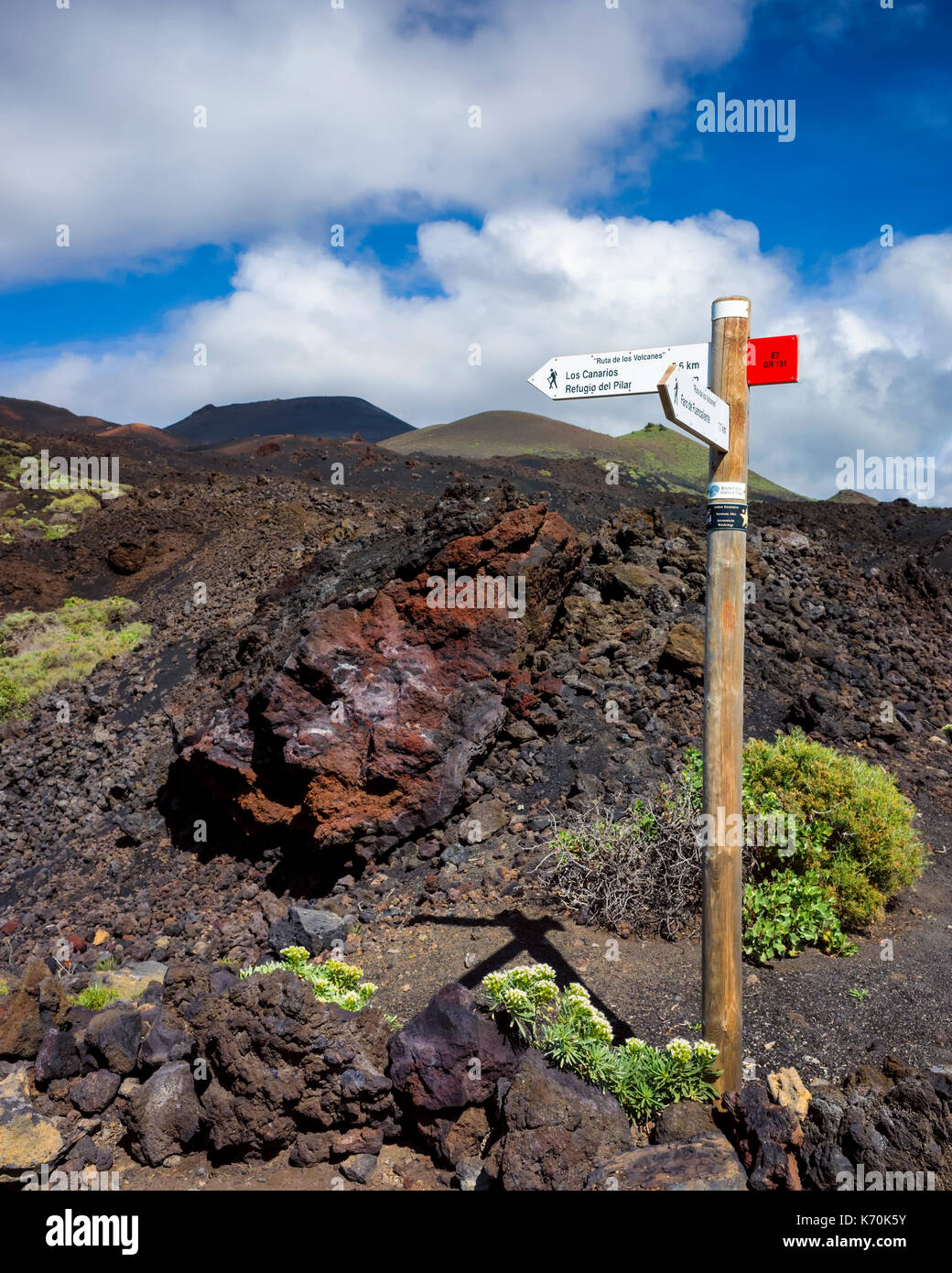 Los Volcanes de Teneguía, Fuencaliente, La Palma. One of the tourist ...