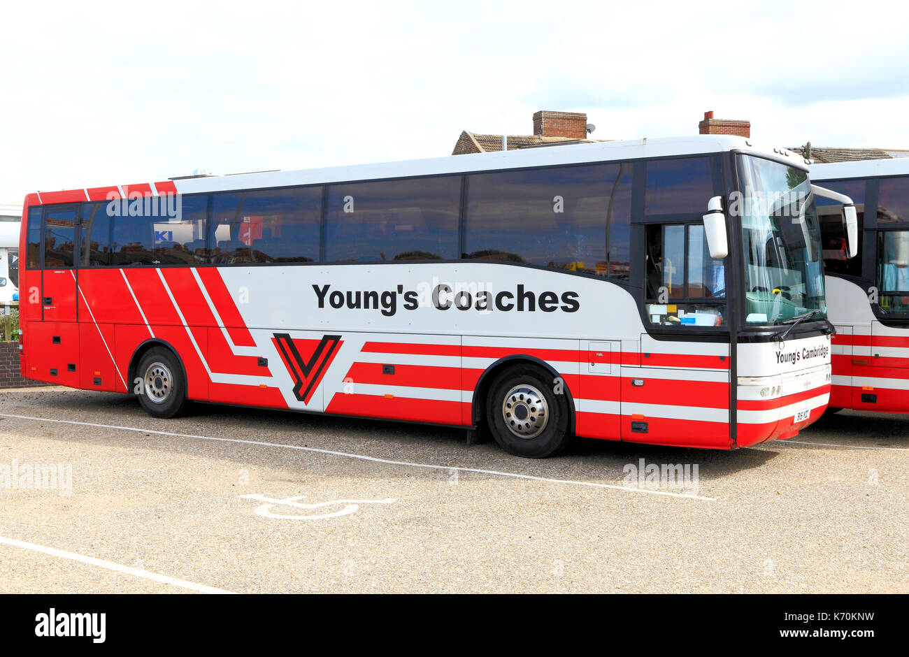 Young's Coaches, Cambridge, coach, day trips, trip, excursion, excursions, holiday, holidays, travel company, companies, transport, England, UK Stock Photo