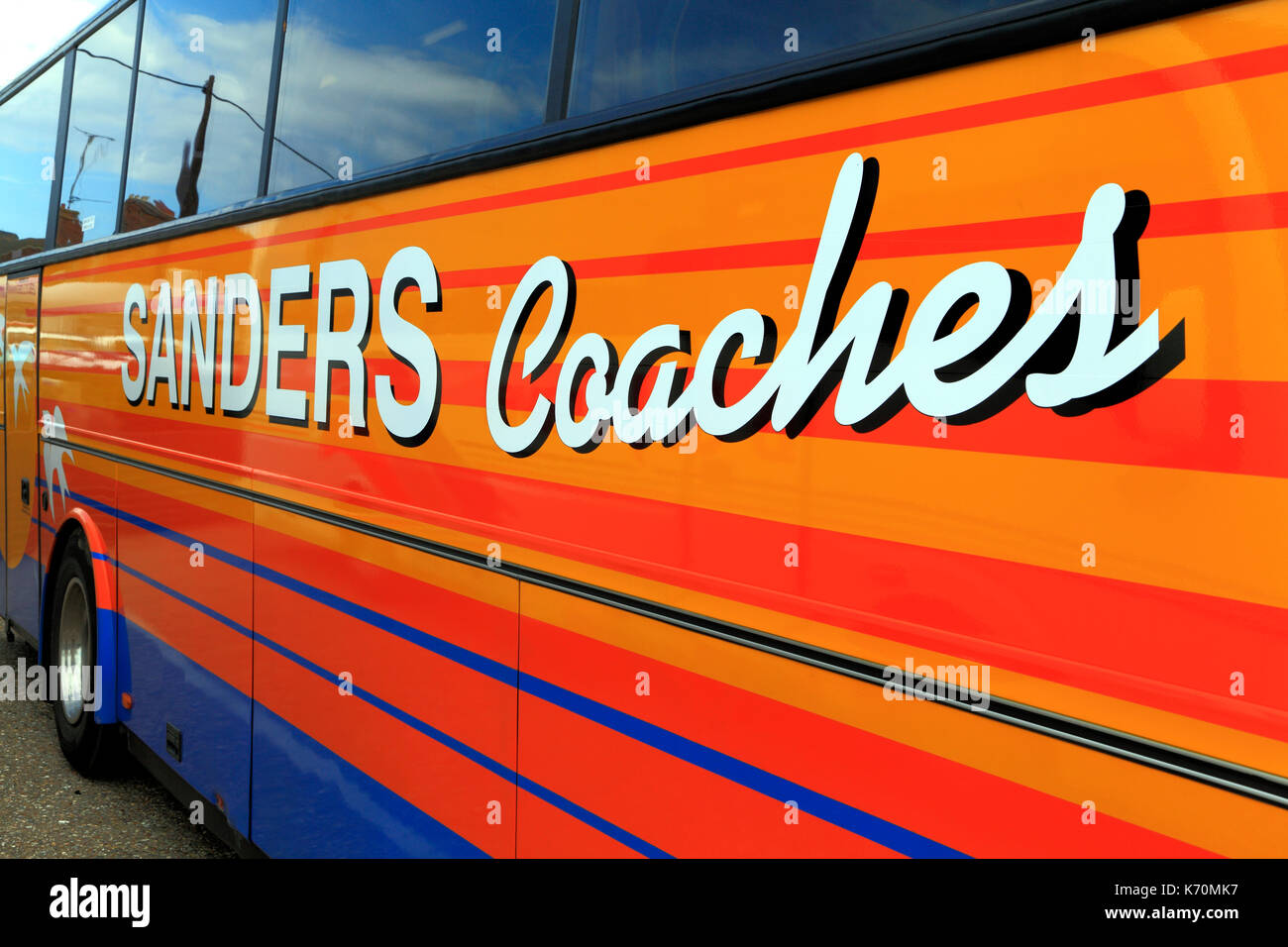 Sanders Coaches, coach, day trips, trip, excursion, excursions, holiday, holidays, travel, transport, England, UK Stock Photo