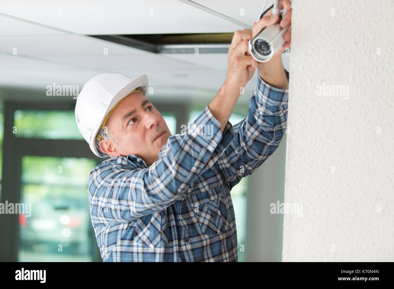 positioning the CCTV Stock Photo - Alamy