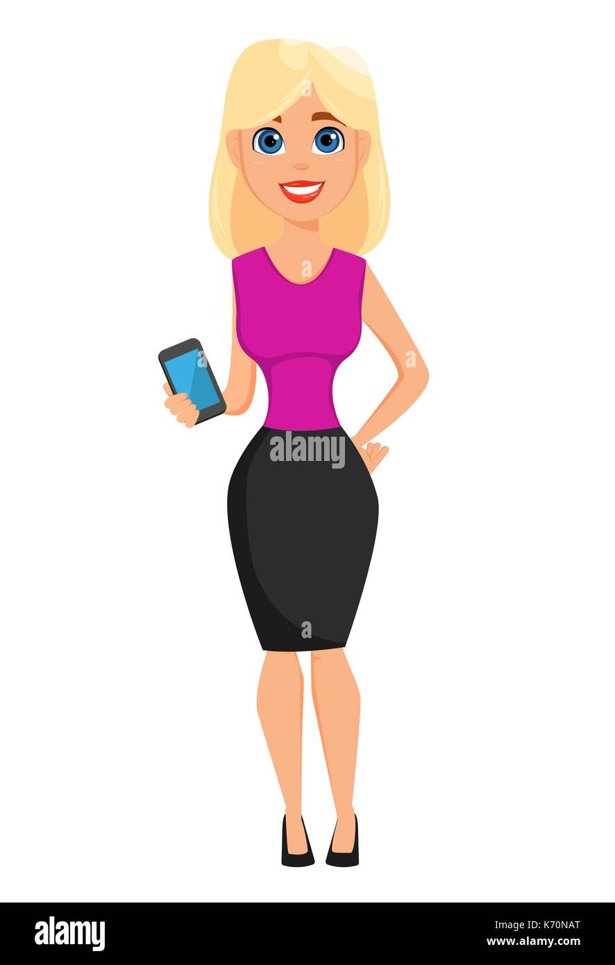 Cartoon woman Cut Out Stock Images & Pictures - Alamy