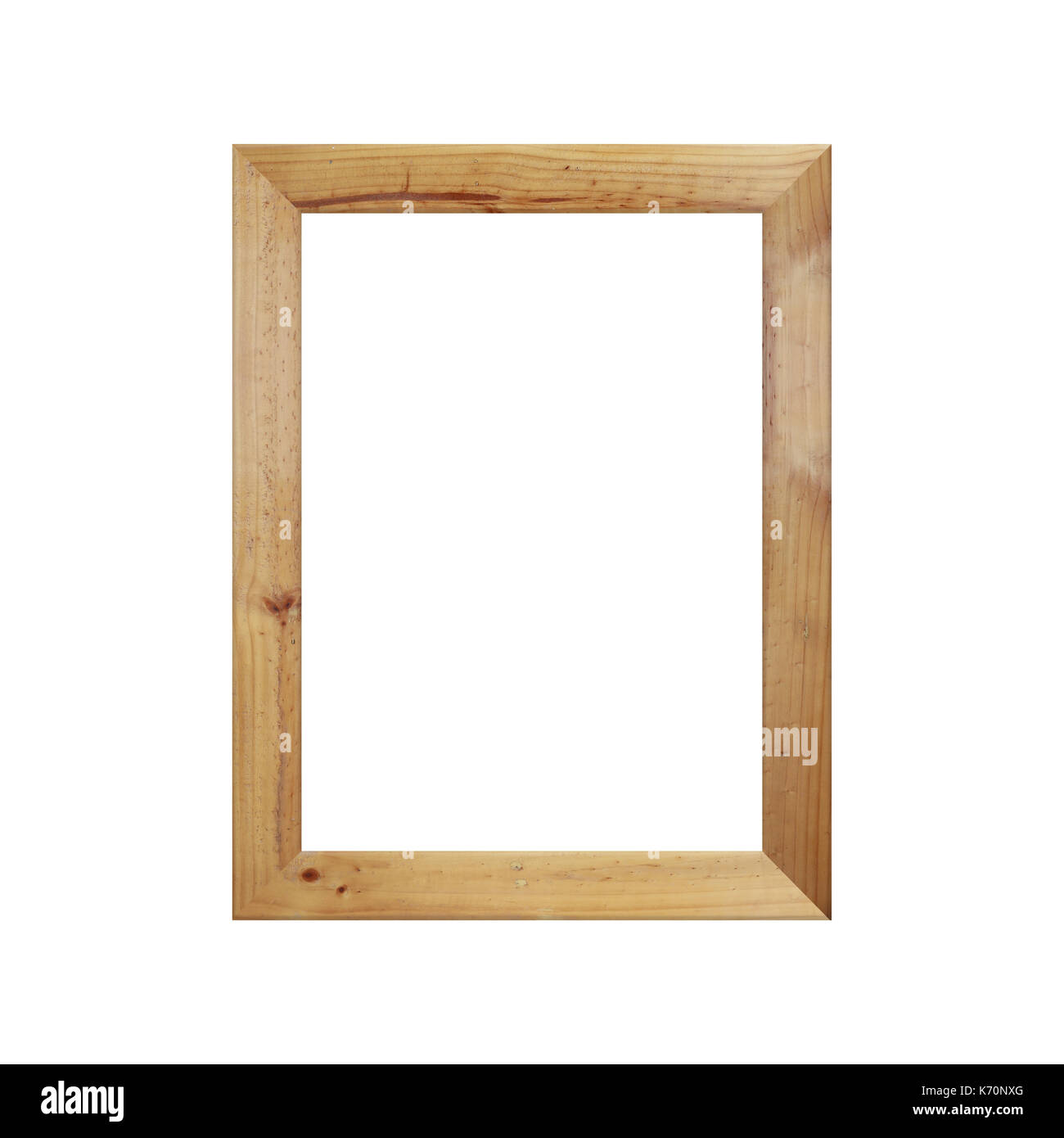 Old wooden frame isolated on white background Stock Photo - Alamy