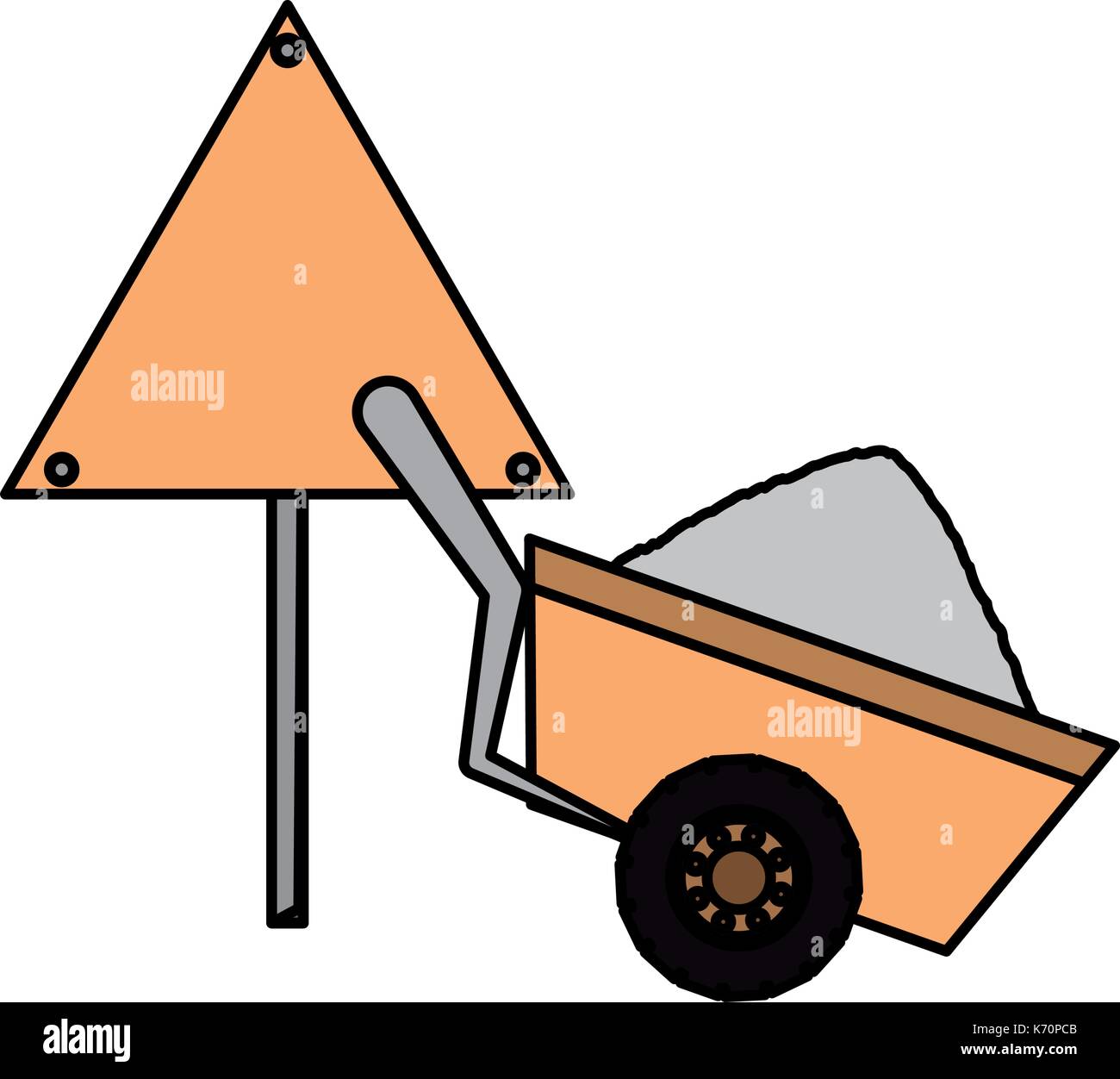 wheelbarrow vector illustration Stock Vector Image & Art Alamy