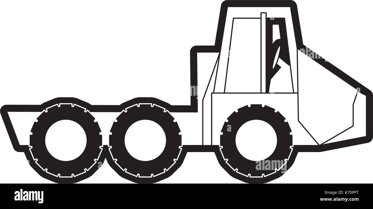 construction truck icon Stock Vector