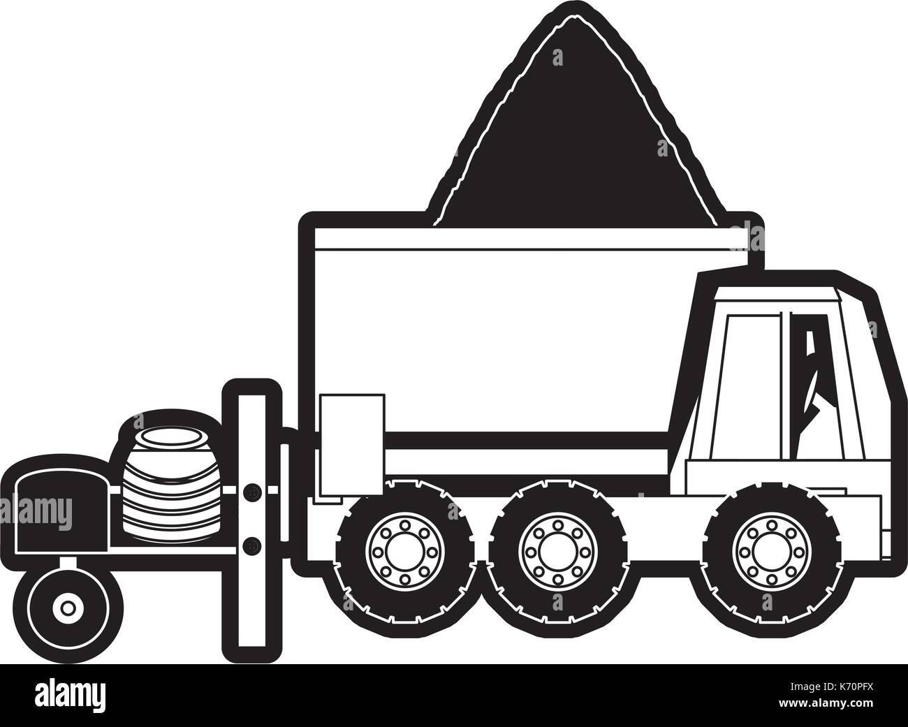 dump truck icon Stock Vector Image & Art - Alamy