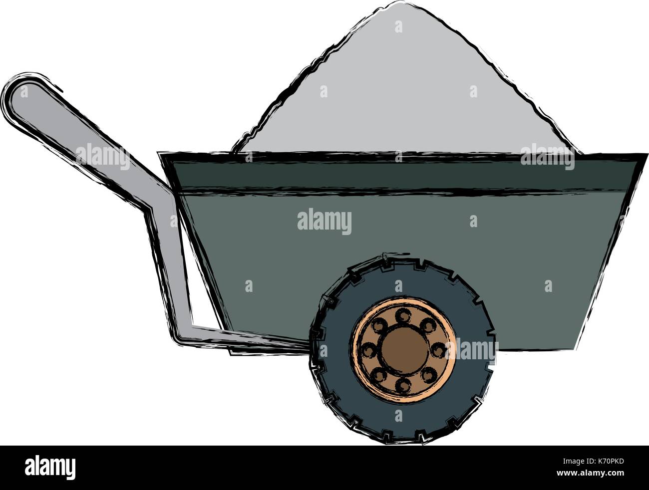 construction wheelbarrow icon Stock Vector Image & Art - Alamy