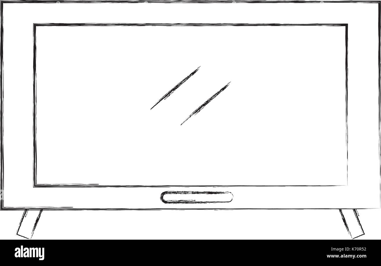 television electronic equipment technology device object Stock Vector