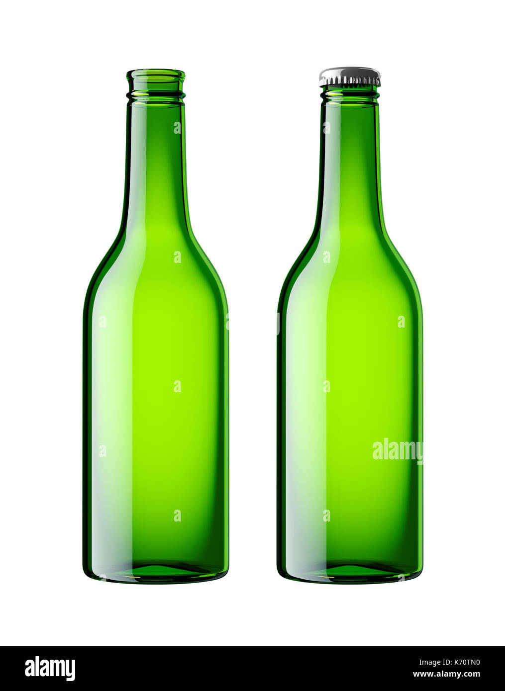 Beer bottle isolated Stock Photo