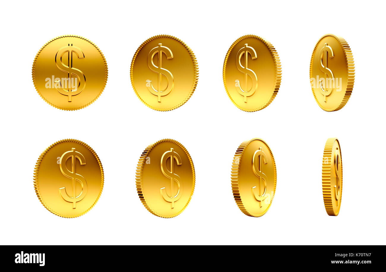 Gold dollar sign hi-res stock photography and images - Alamy