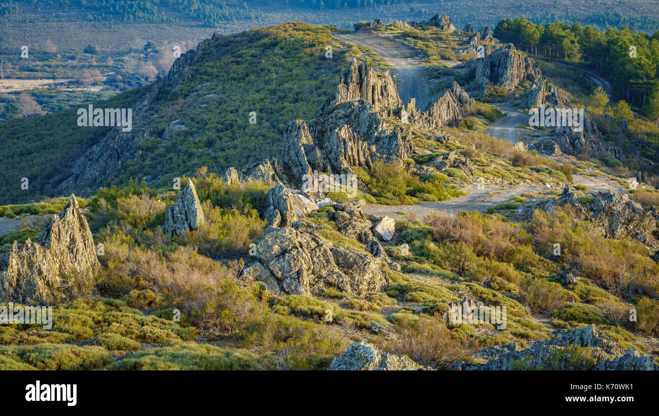 Nice track between rocks Stock Photo - Alamy