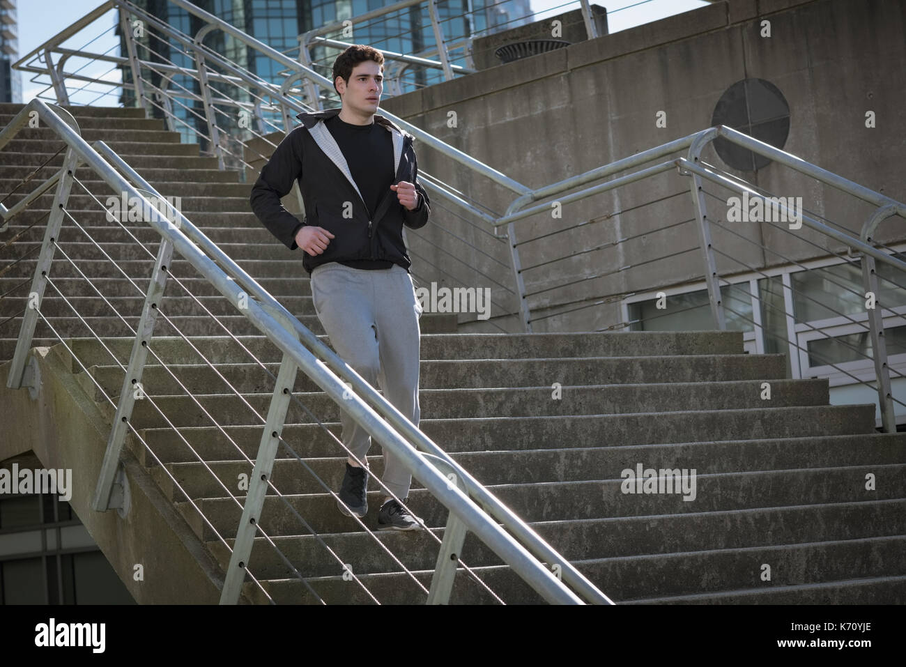 Business man steps down hi-res stock photography and images - Alamy