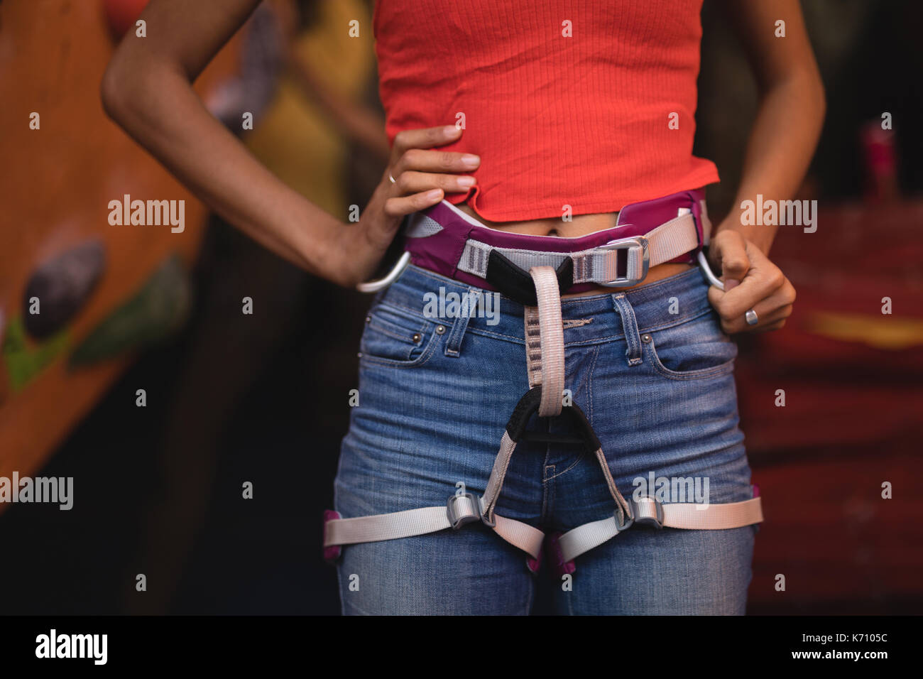 Wearing safety harness hi-res stock photography and images - Alamy